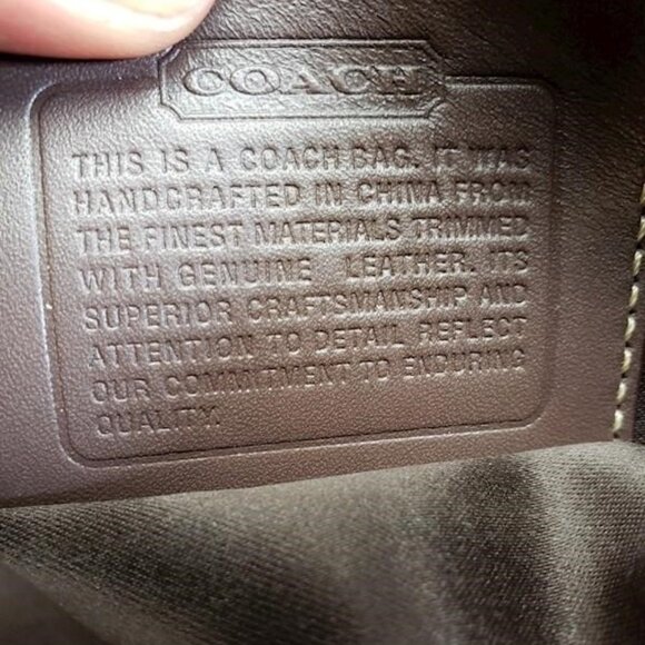 Coach Signature Collection Shoulder Bag Crossbody Swingpack Khaki Brown - Picture 4 of 5